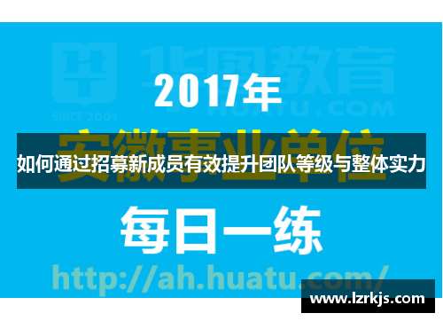 如何通过招募新成员有效提升团队等级与整体实力